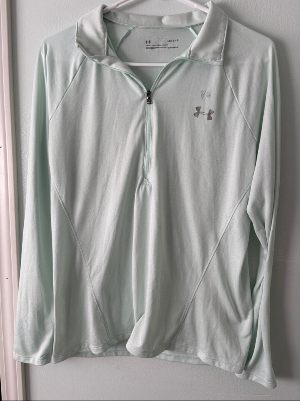 Under Armour Mint Green Quarter-Zip Pullover